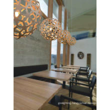 Indoor Decorative Ball Wooden Pendant Lamps